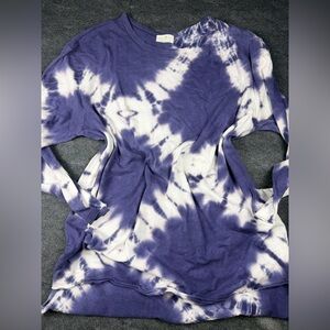 Anthropologie T.LA Tie-Dye purple and White Women's Top